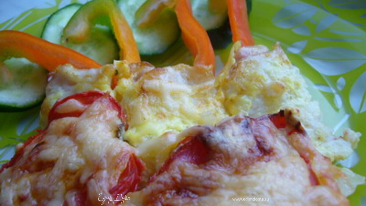 Морской язык с лимоном и сыром