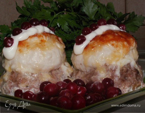 Мясные биточки "Танго втроём" Мясные биточки "Танго втроём"