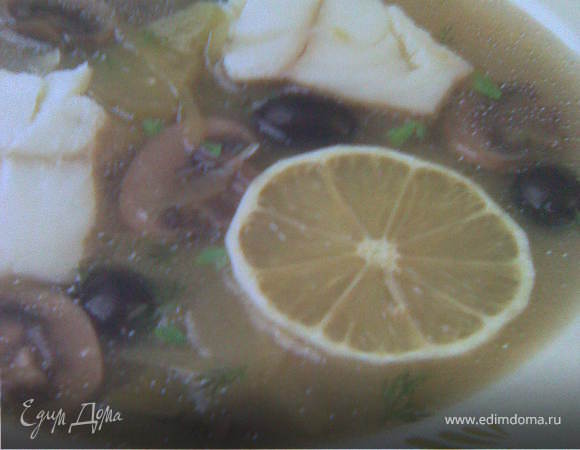 Рыбная солянка с грибами Рыбная солянка с грибами