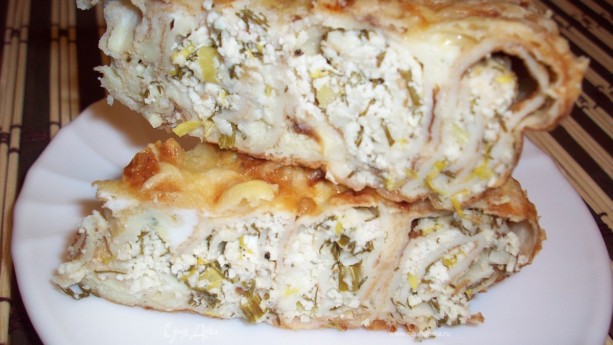 Блинный пирог "Улитка"