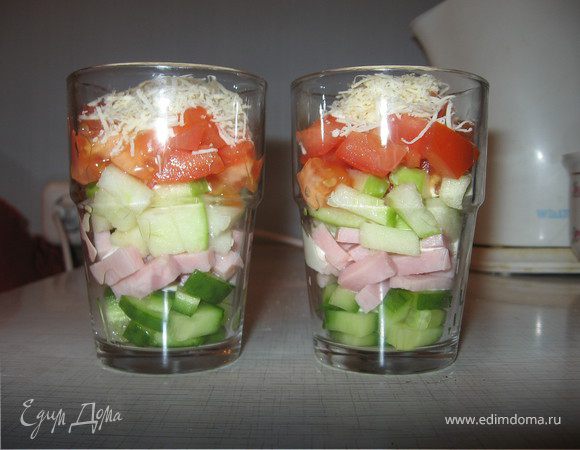 Салат-коктейль "Нежность" Салат-коктейль "Нежность"