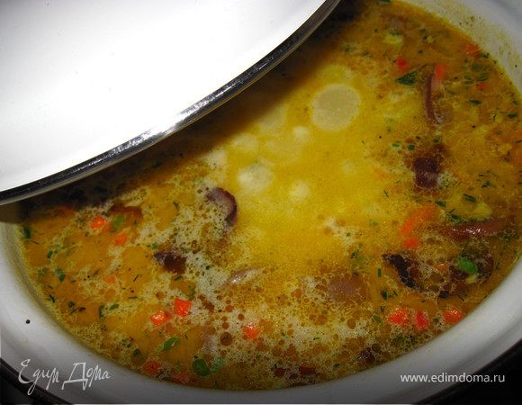 Суп грибной с плавленным сырком Суп грибной с плавленным сырком