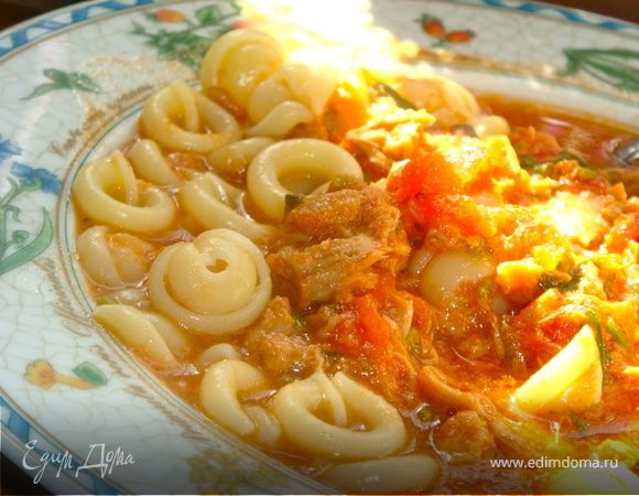 Спагетти с тунцом и селедочным маслом Спагетти с тунцом и селедочным маслом