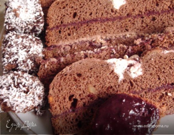 Кекс дрожжевой с кокосом