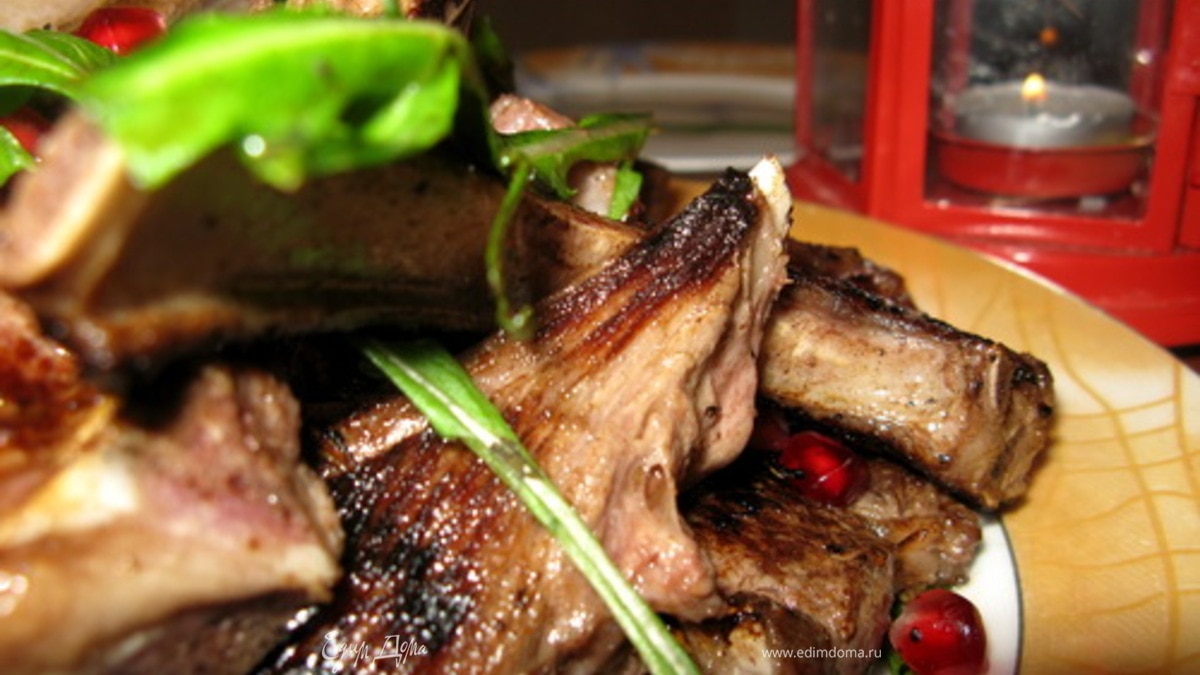 Каре ягненка с гранатом
