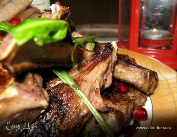 Каре ягненка с гранатом