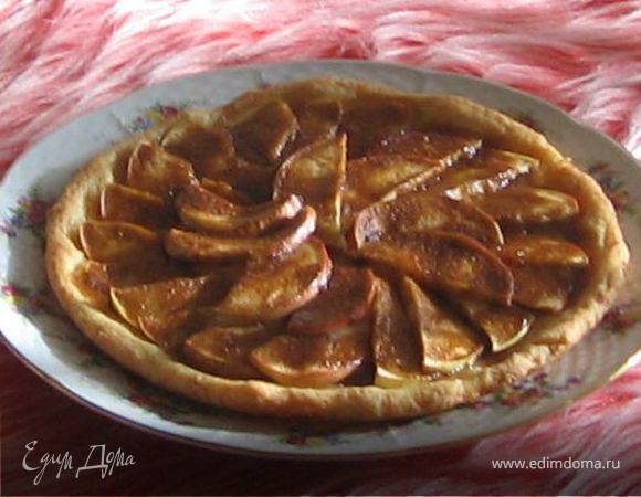 Яблочный пирог из творожного теста