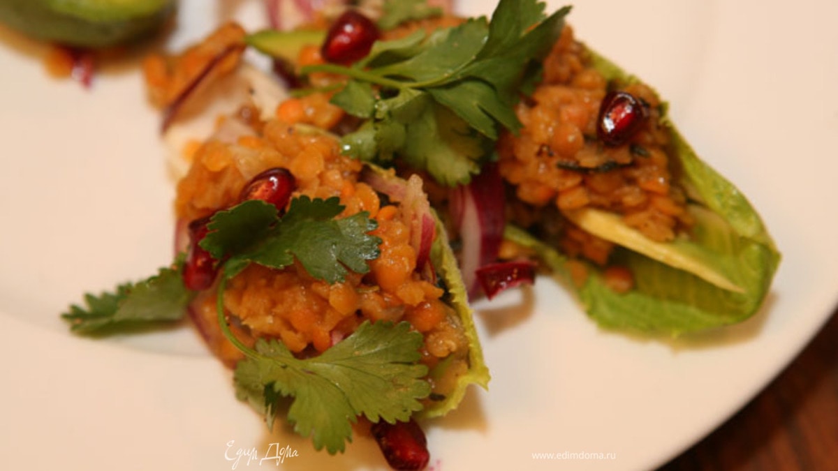 Чечевица с авокадо