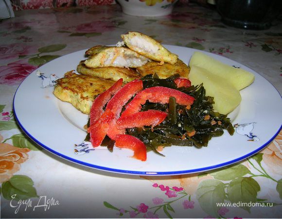 Рыба в кляре из брынзы и моркови Рыба в кляре из брынзы и моркови