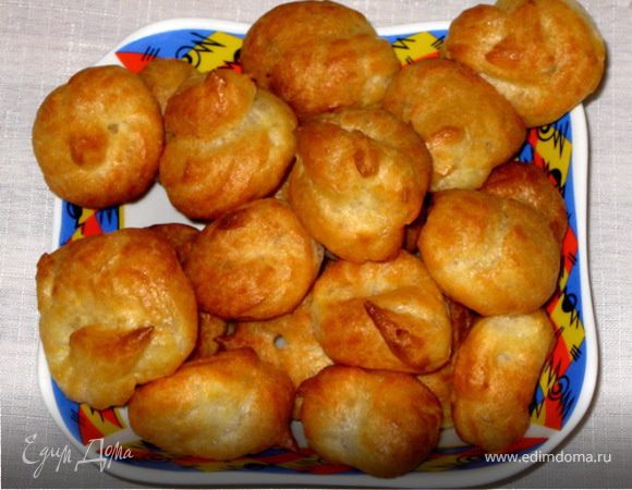 Эклеры с куриным паштетом