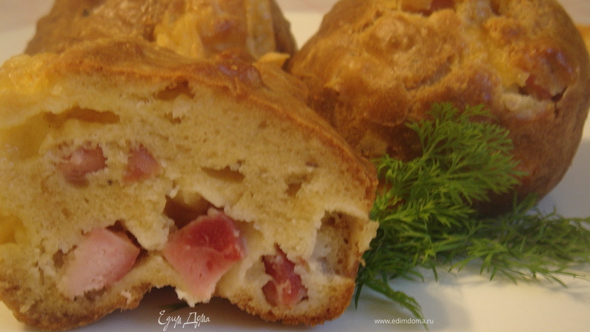 Маффины с ветчиной