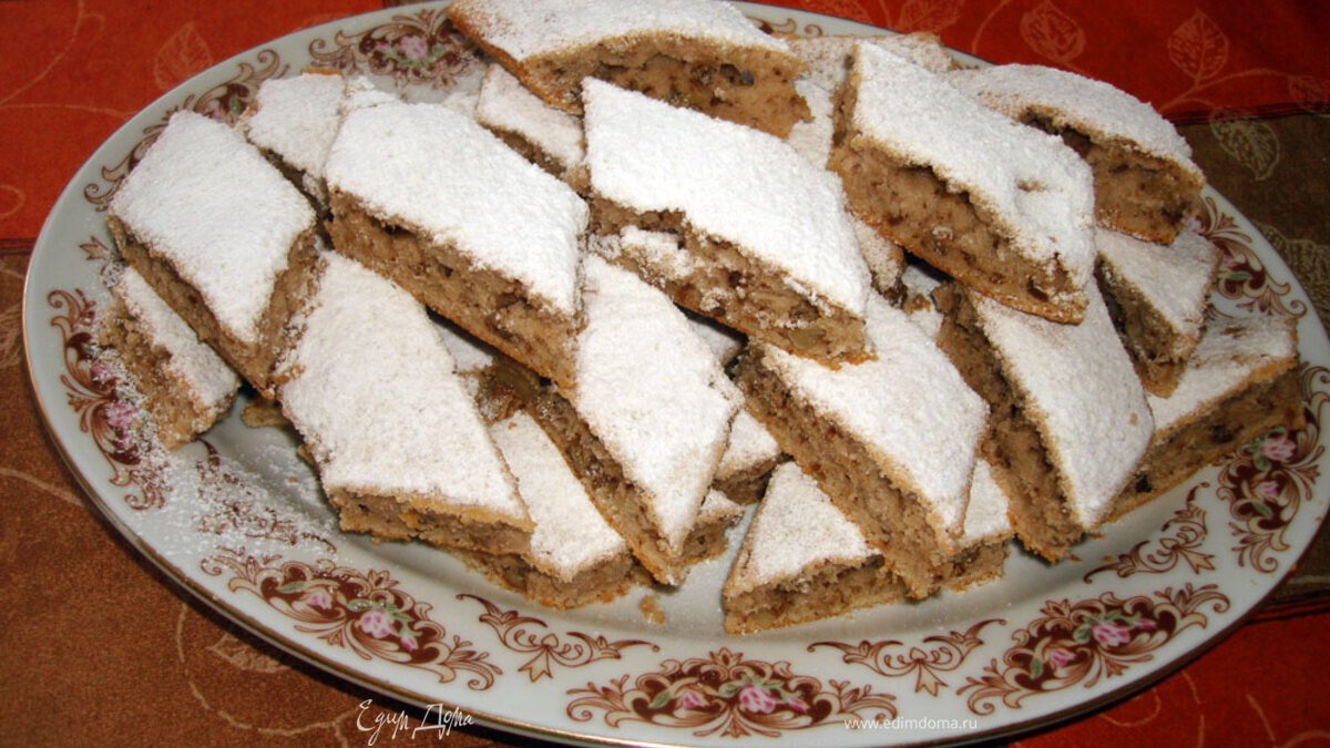 Пирог с орехами