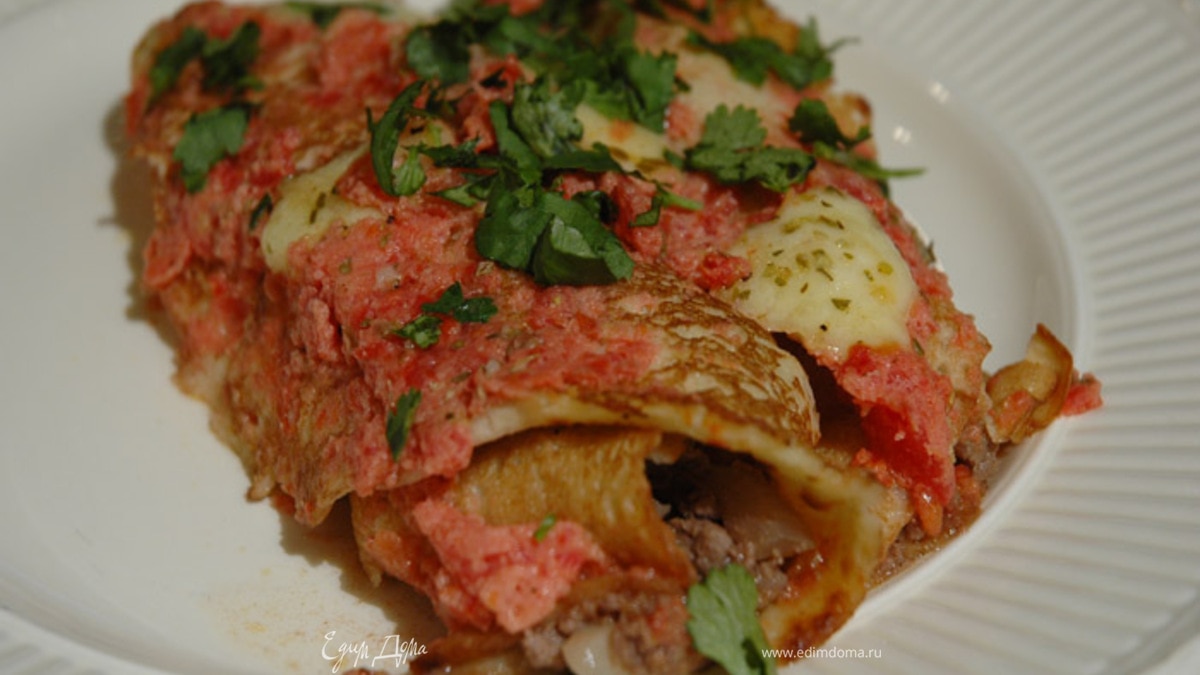 Блинчики с мясом