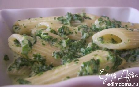 Рецепт Макароны со шпинатом и сыром горгонзола