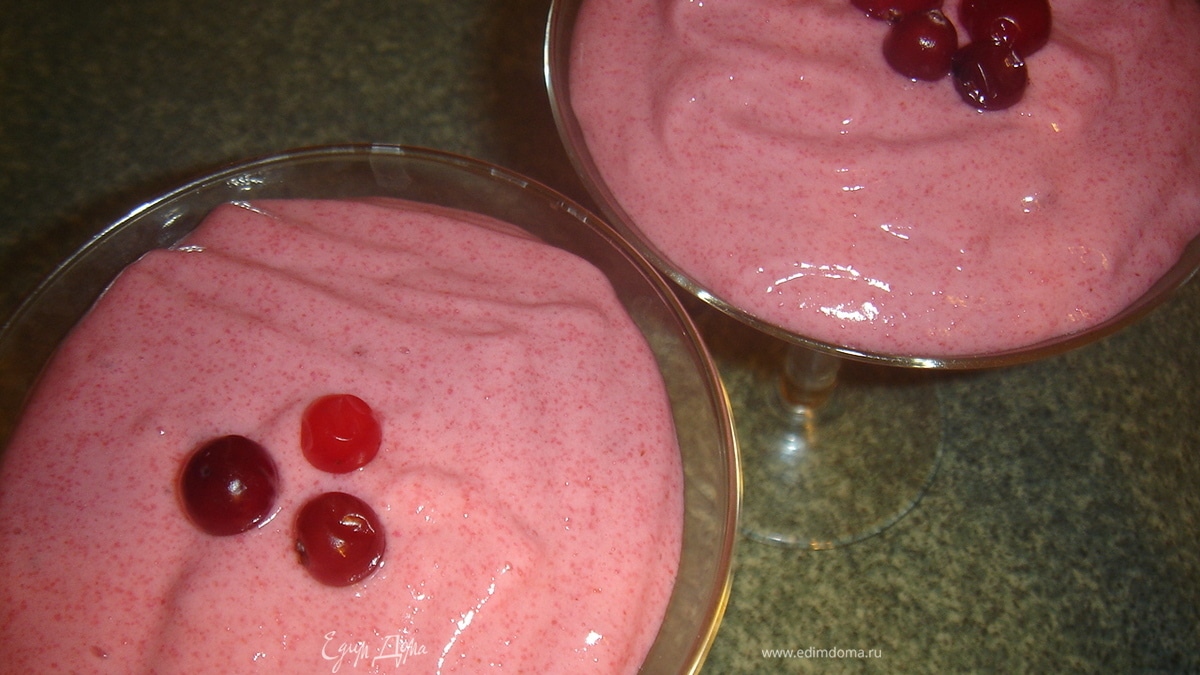 Клюквеный мусс