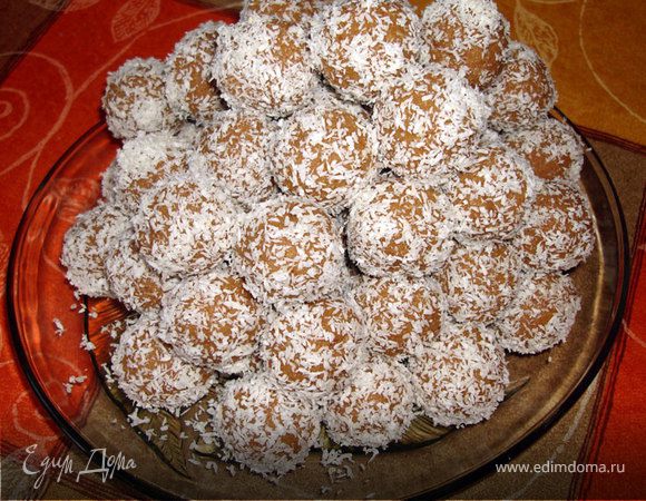 "Конфеты" овсяно-кокосовые "Конфеты" овсяно-кокосовые