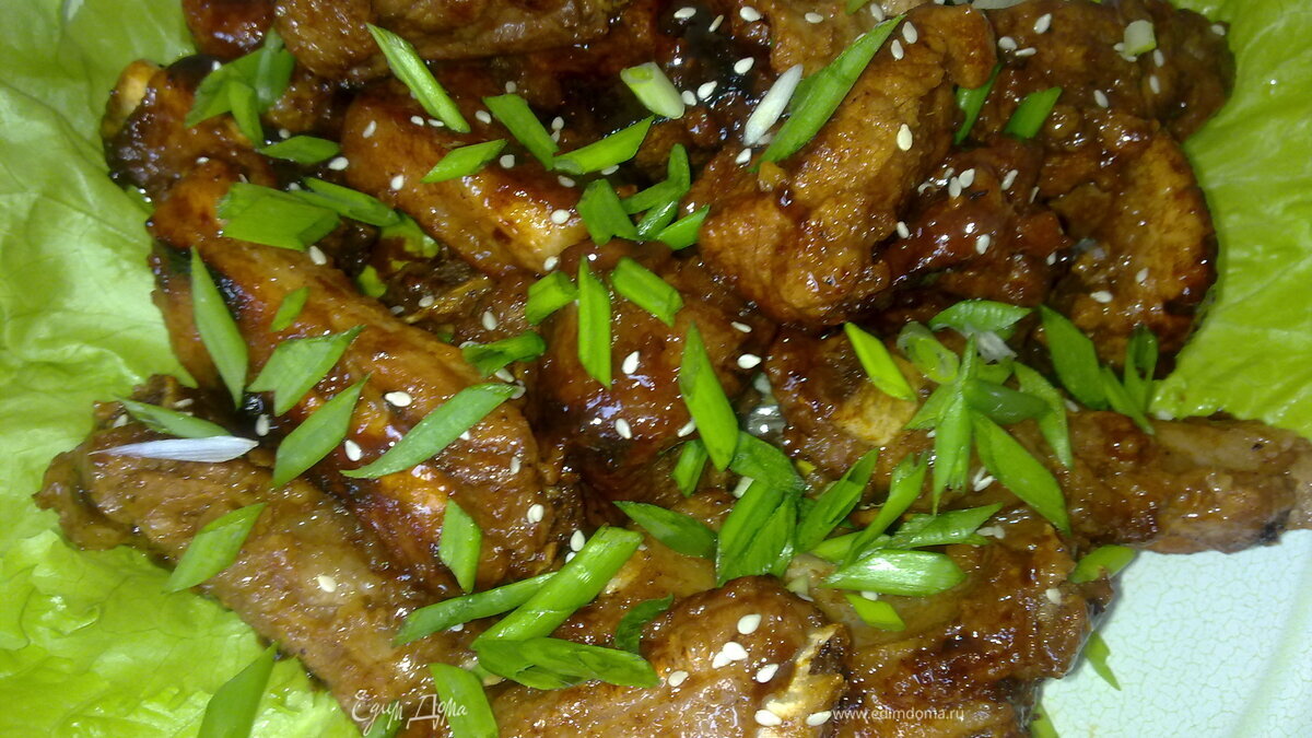 Острые свиные рёбрышки по-китайски
