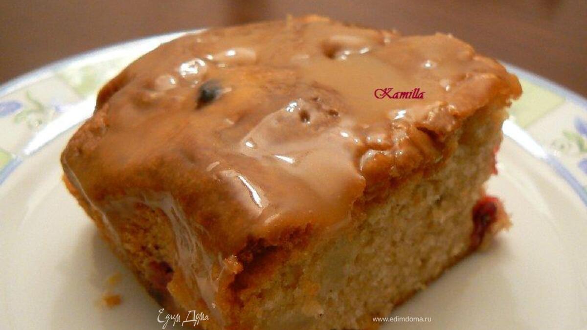 Грушево-клюквенный пирог