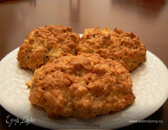 Овсяное печенье с яблоками 