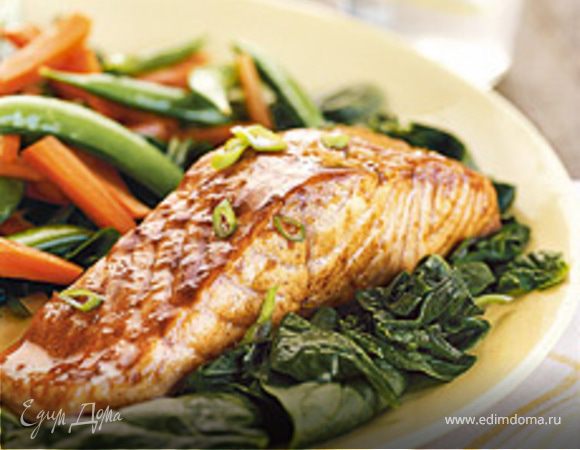 Лосось с овощами Лосось с овощами