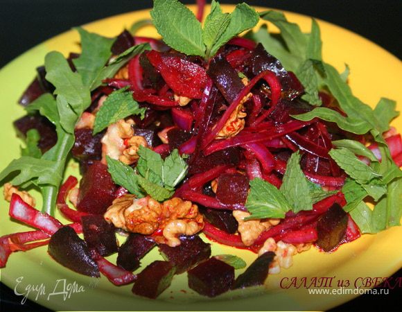 Салат из свеклы, два в одном)) Салат из свеклы, два в одном))