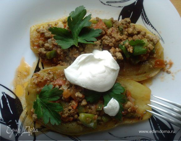 Фаршированные баклажаны с мясом Фаршированные баклажаны с мясом