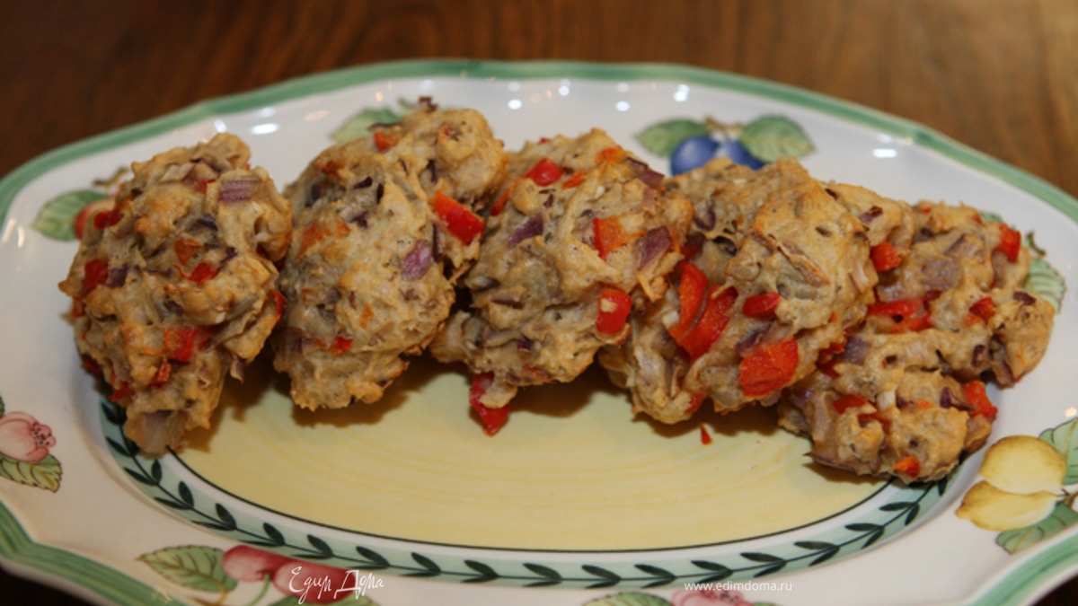 Луковые булочки со сладким перцем