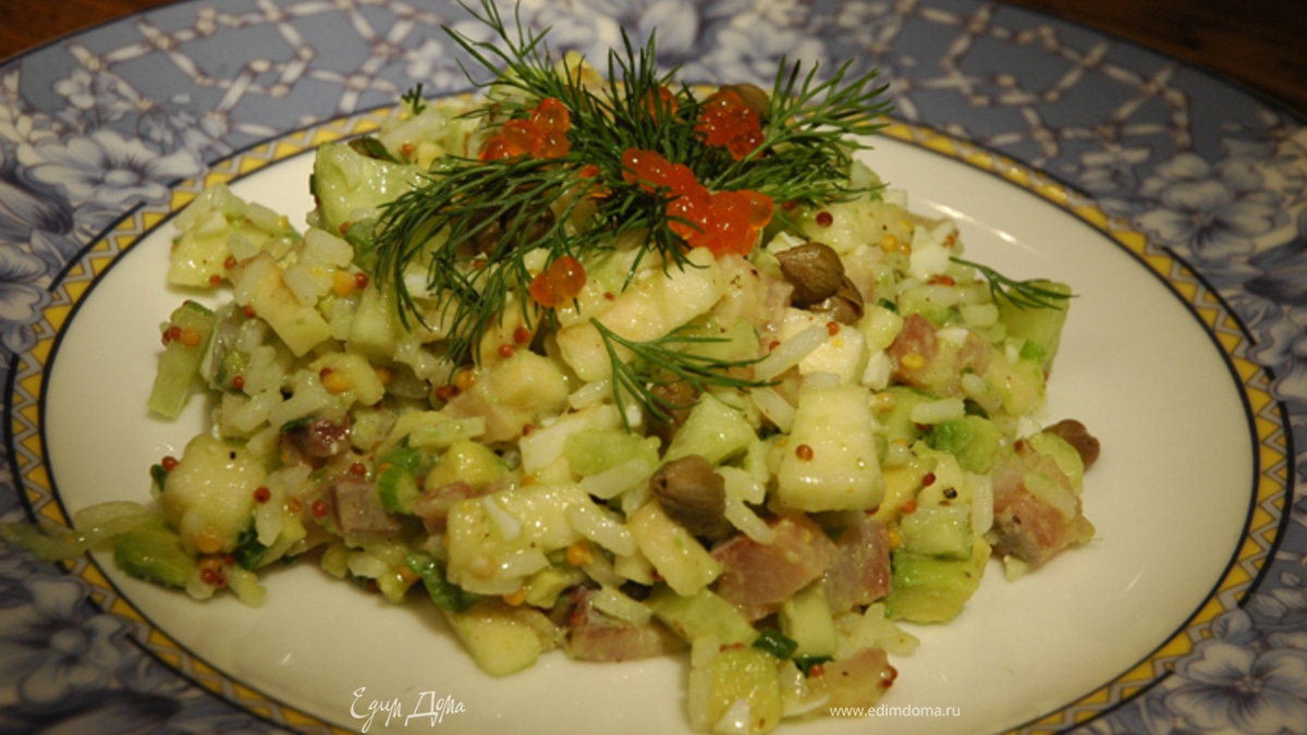 Салат с сельдью а-ля Табаков