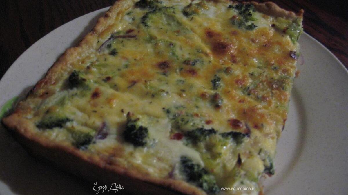 Пирог с брокколи
