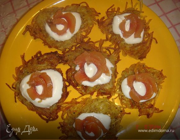 Драники с семгой Драники с семгой