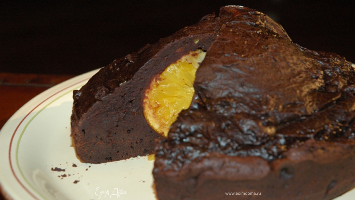 Шоколадный пудинг с апельсином