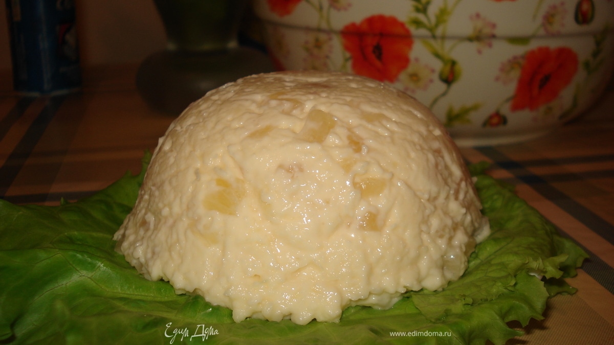 Cырный с ананасами