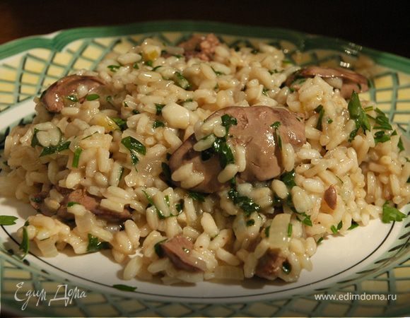 Ризотто с куриной печенкой Ризотто с куриной печенкой