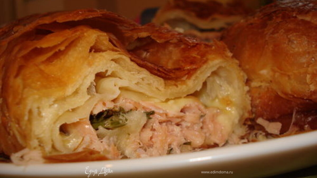 Рулет с семгой