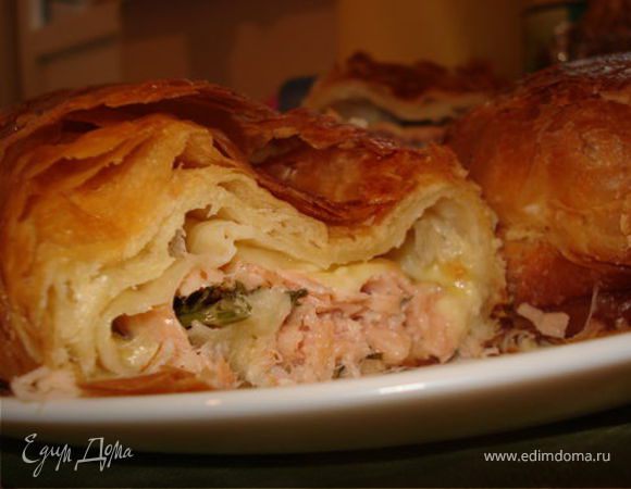 Рулет с семгой