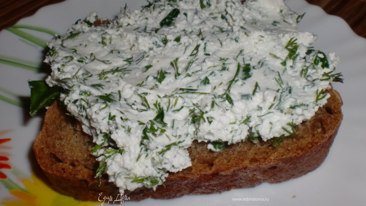 Творог с зеленью