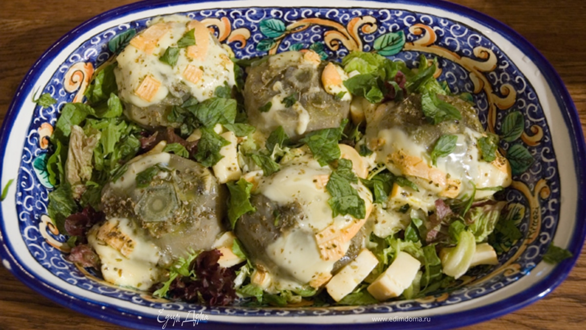 Салат с артишоками и сыром