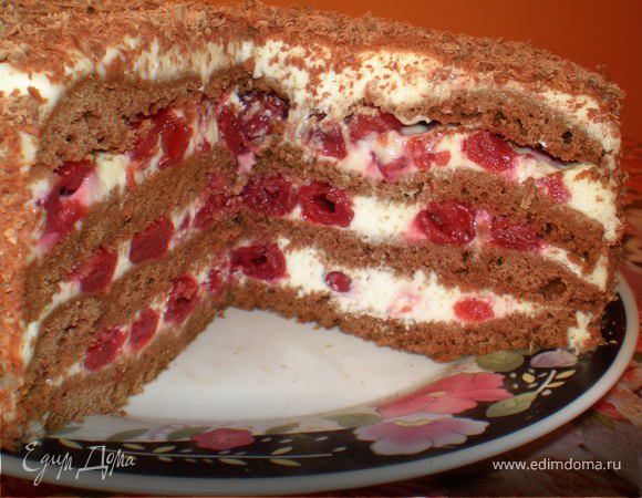 Торт "Зимняя вишня"