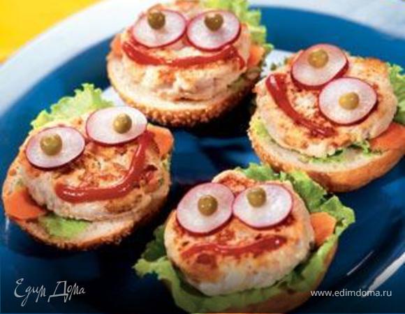 Бургеры "Счастливая семейка" Бургеры "Счастливая семейка"