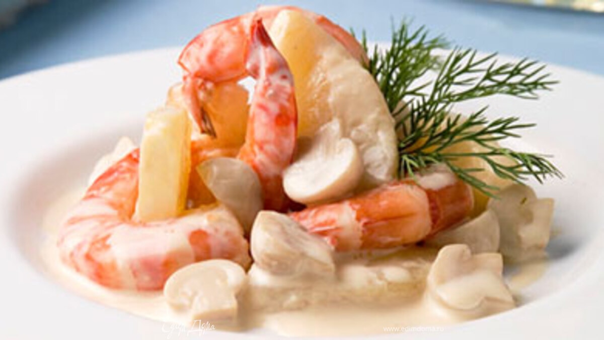 Креветки в соусе