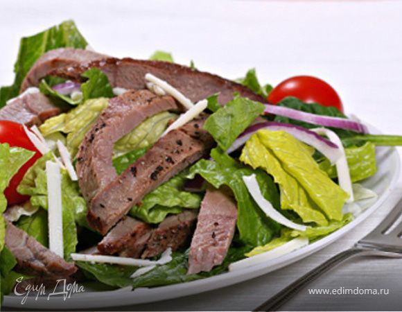 Салат с телятиной и овощами