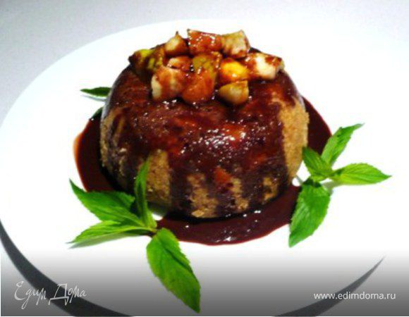 Грушевый пудинг с шоколадом Грушевый пудинг с шоколадом