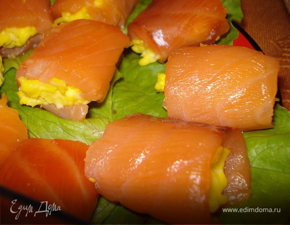 Рулетики из семги Рулетики из семги