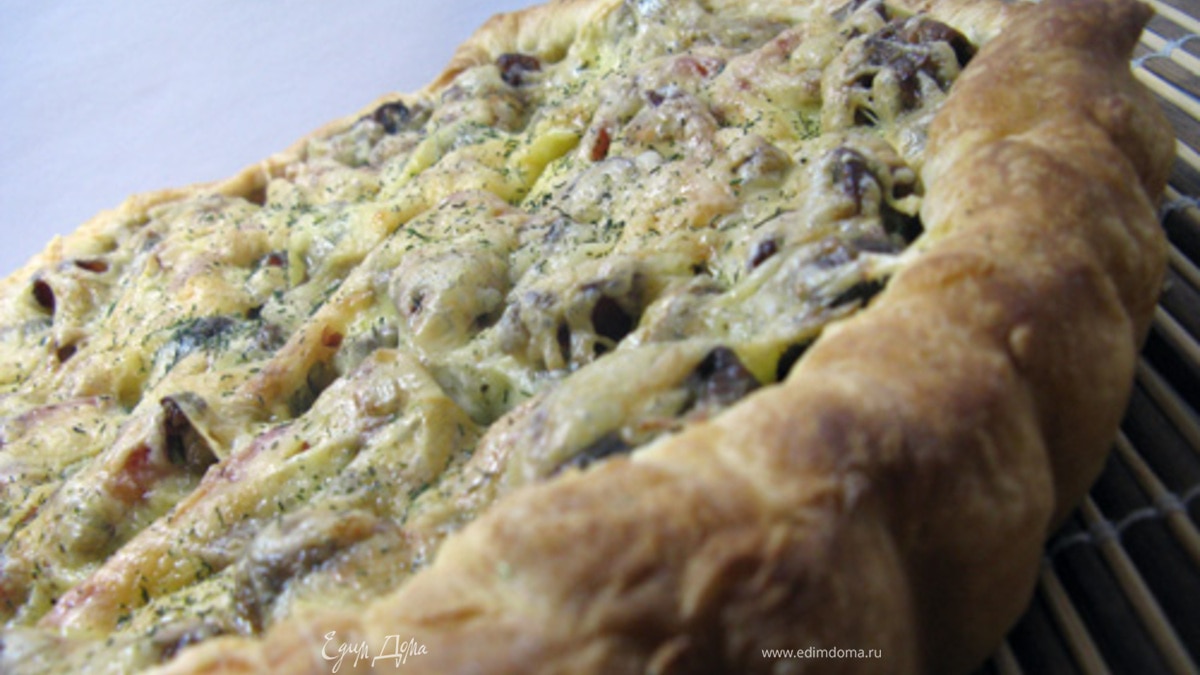 Грибной киш