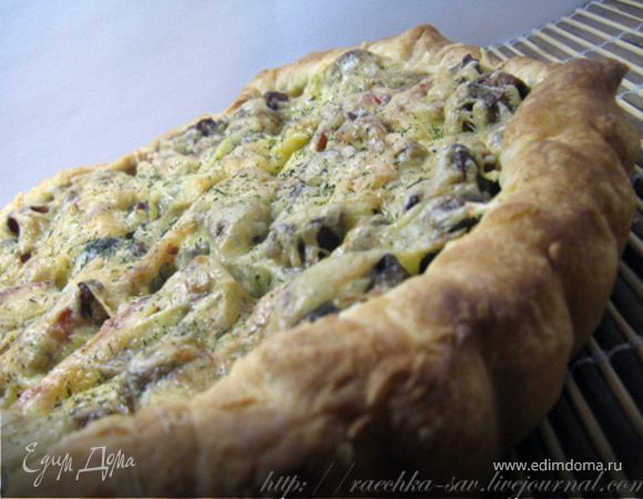 Грибной киш