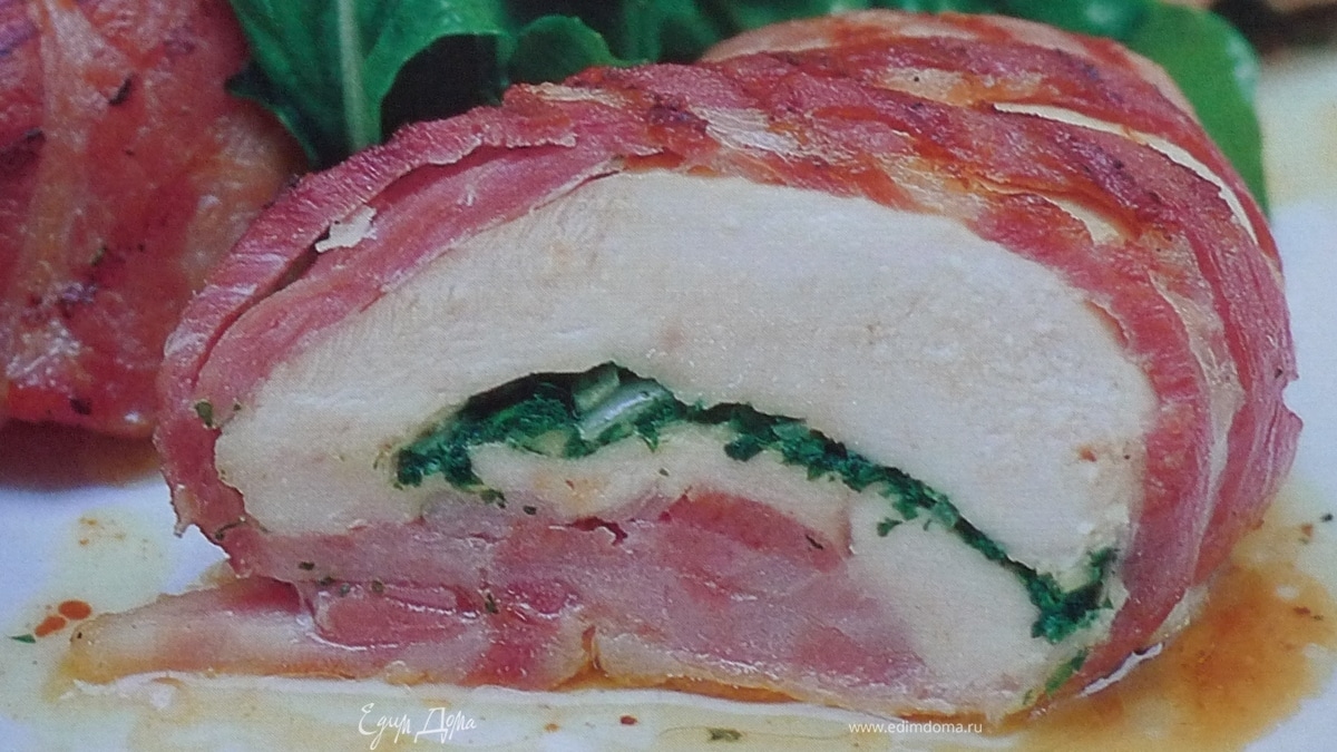 Курица с ветчиной