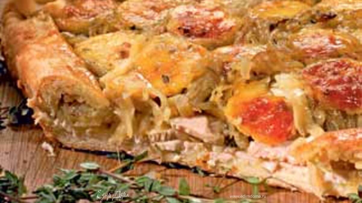 Луковый пирог с сыром по-итальянски