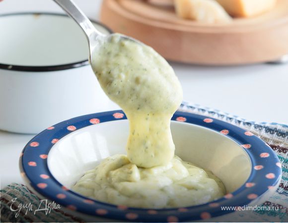 Пюре из цукини и картофеля с сыром