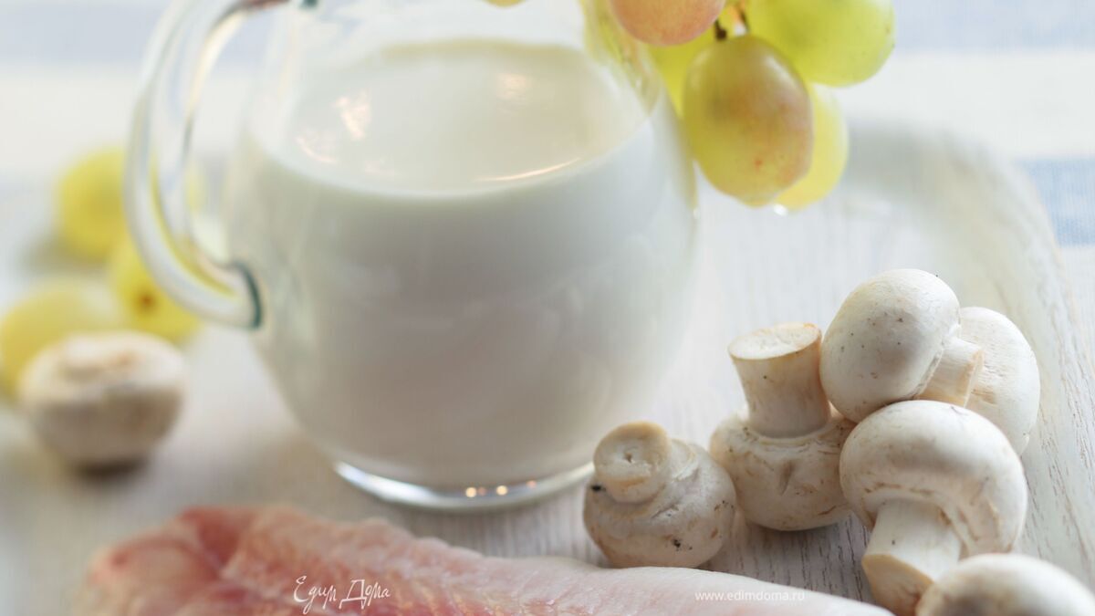 Филе морского языка с виноградом