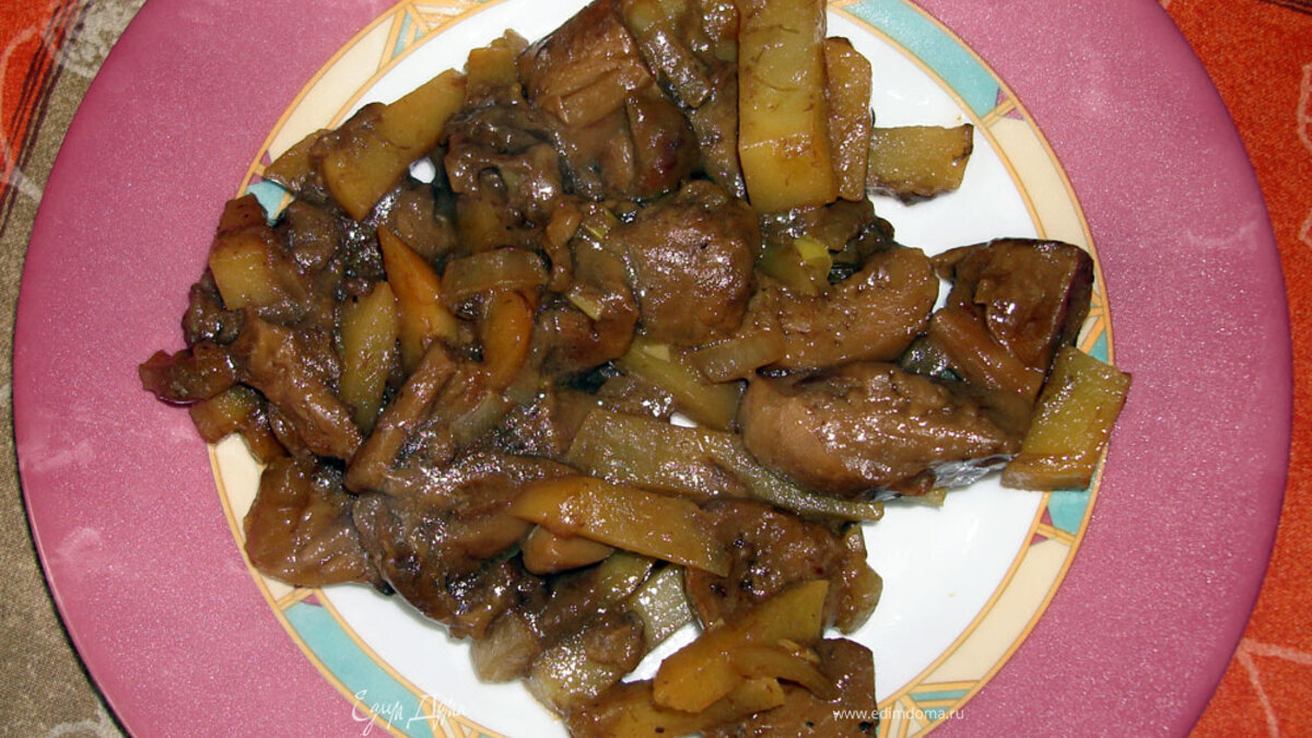 Белые грибы с картошкой